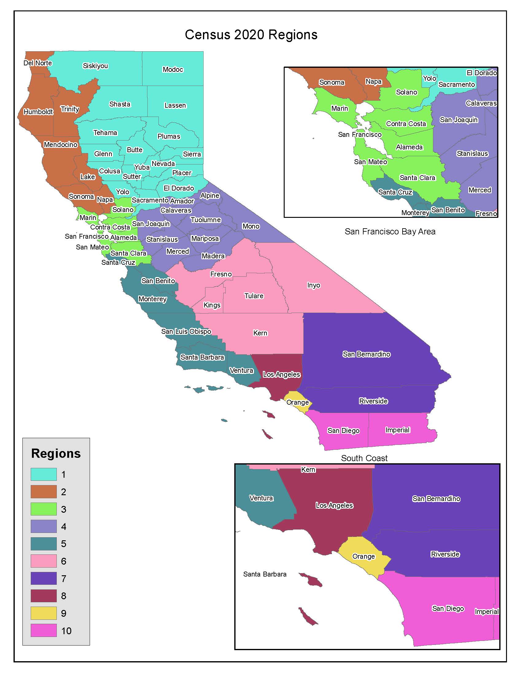 Census 2020 Regions | CA Census